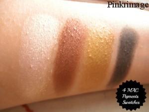 Read more about the article 4 MAC pigments Swatches