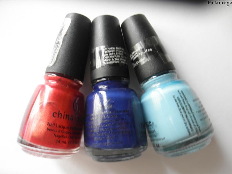You are currently viewing China Glaze Go Crazy Red, Bahamian Escape and Bermuda Breakaway- Review & Swatches