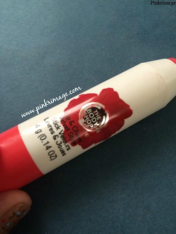 The Body Shop India Lip and Cheek velvet stick review India