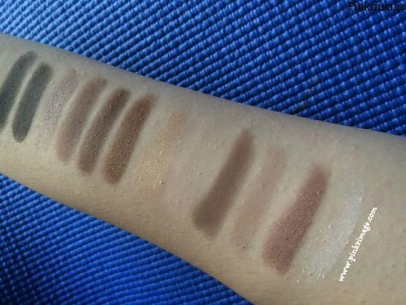 maybelline nudes eyeshadow pallette swatches