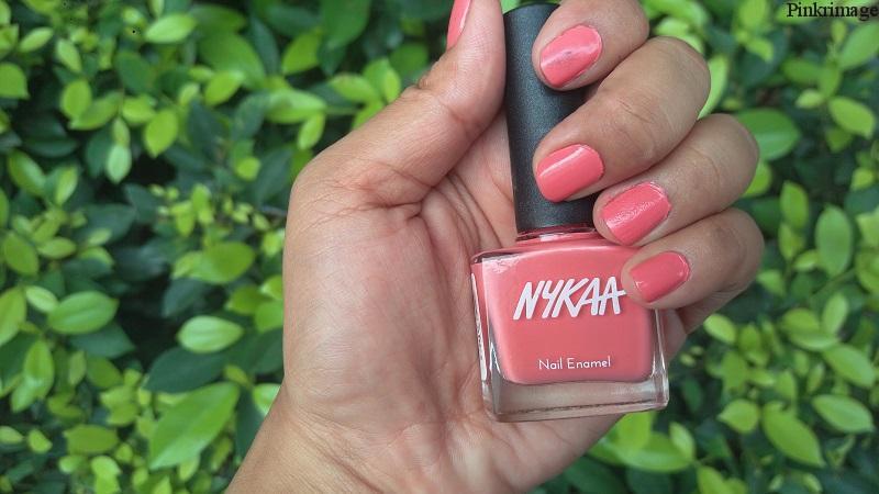 Nykaa Pastel Nail Enamel in Shade Pomegran-ita review india