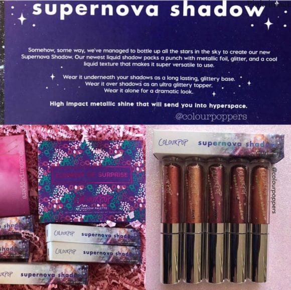 Colourpop Supernova Liquid Shadows